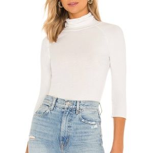 Intimately Free People Modern Turtleneck Top In Optic White size large